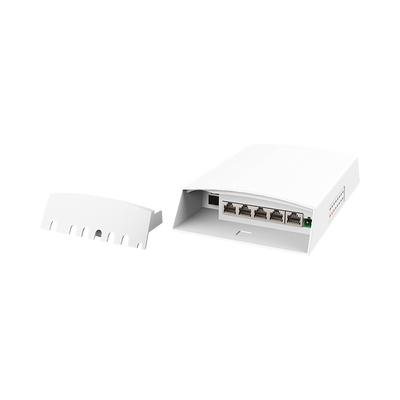 Switch PoE para Exterior / 4 Puertos PoE / 802.3 bt 60W / 24V Pasivo 12W / 802.3 af/at 30W / IP55 / -30°C a 70°C / Protección 6kV
