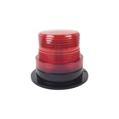 Burbuja de Señalización LED / 8 LEDs Rojos Gen III / 340 Lúmenes / 10-110 Vcd / 4 W / Patrón de Destello Ajustable / Montaje Permanente