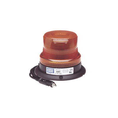 Mini Burbuja LED / Ámbar / Montaje Magnético / 12-80 VCC / 5.6" Diámetro / SAE J845 Clase III / -30°C a 50°C