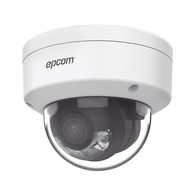Domo IP / 4 MP / Lente 2.8 mm / ColorVu / AcuSense / PoE / H.265+ / IP67 / IK08 / WDR 120 dB / Luz blanca 30 m (98 ft)