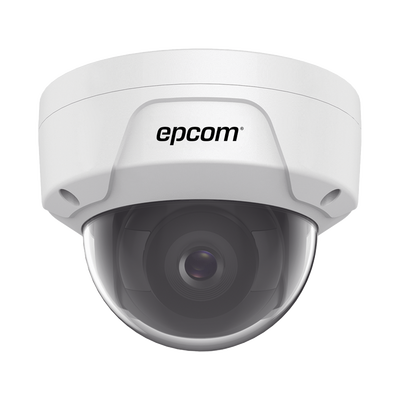 Cámara Domo IP / 4 Megapixel / Lente 2.8 mm / IR 30 m (98.4 ft) / WDR 120 dB / IP67 / IK10 / PoE