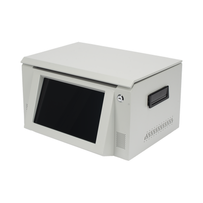 Estación de Descarga para Body Cam / 8 Puertos / Pantalla Táctil 10 Pulgadas / Ethernet 1000 Mbps / Almacenamiento 36 TB / Android Integrado