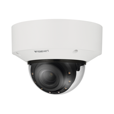 Cámara Domo IP 6MP con IA / Lente Motorizado 4.4-9.3mm / P-Iris / WDR 120dB / IP66 IP67 NEMA4X IK10 / MicroSD 512GB