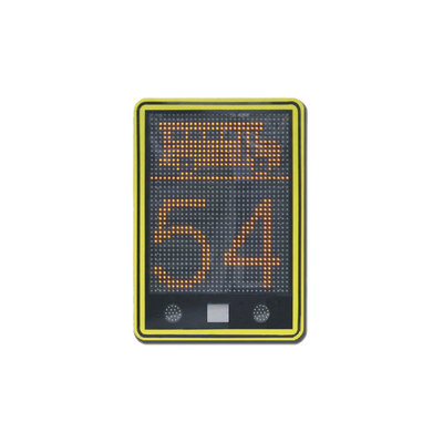 Radar de velocidad de 3 dígitos con mensajes variables y confgurables