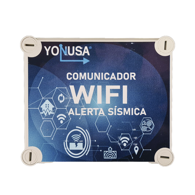 Comunicador WiFi para Alerta Sísmica / 2.4 GHz / 802.11 b/g/n / 2 Salidas de Contacto Seco / 12 VCD
