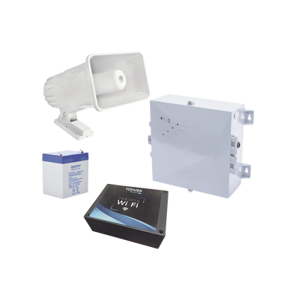 Energizador de Cerco Eléctrico / 12,000 V Disuasivo / Control Wi-Fi / Respaldo de Batería 3 Días / Detección de Intrusión / IP Resistente a Lluvia y UV
