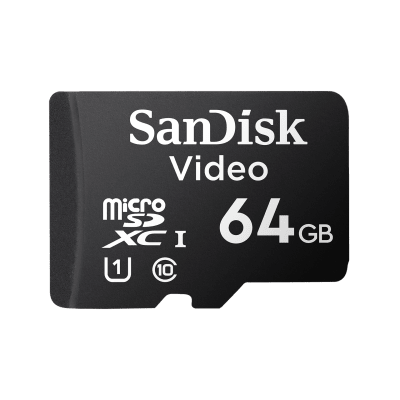 Memoria microSD / 64GB / Alta Resistencia / Videovigilancia / Clase 10 / -25°C a 85°C / 32 TBW