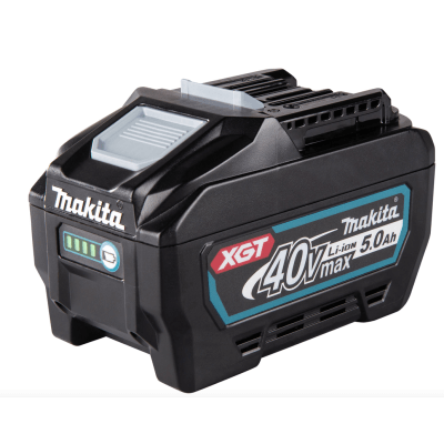 Batería LXT Litio-Ion de 40V 5.0 Ah, con indicador de nivel de carga.