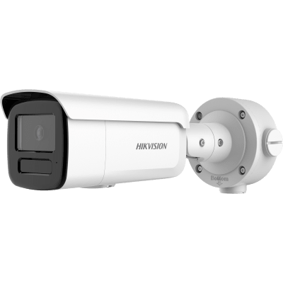 Cámara Bala IP / 4 Megapixel / WDR 120 dB / EXIR IR 90 m (295.3 ft) / Clasificación IA Humano-Vehículo / Audio Bidireccional / IP67 IK10 / H.265+