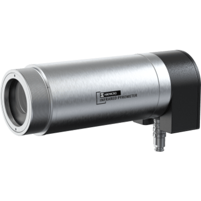 Pirómetro Industrial IP / Alta Temperatura 500 °C a 1800 °C / Precisión ±0.3% / D:S 100:1 / IP65 / Pantalla OLED 2.4" / Salida 4-20 mA y RS485 / Laser, Visor y Ocular