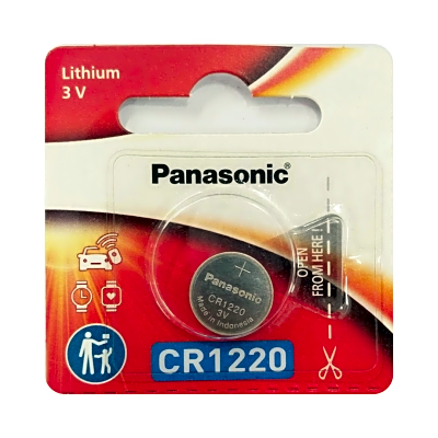 Batería de Litio tipo Moneda / 3V / 35mAh / CR1220 / No Recargable / -30°C a +60°C
