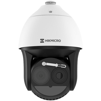 Cámara PTZ IP Biespectral Térmica + Óptica / 384×288 Térmica / 4 Megapixel / Zoom 40X / IR 150 m (492.1 ft) / Detección de Temperatura -20°C a 150°C / IP66