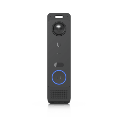 Video Portero IP / Dual Cámara 5 MP + 8 MP / Audio Bidireccional / IR 5 m (16.4 ft) / Detección Inteligente y Reconocimiento Facial / NFC / PoE+
