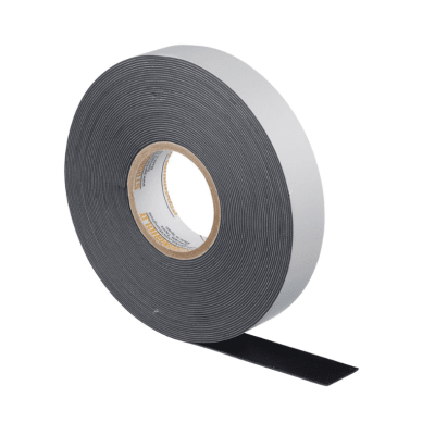 Cinta Eléctrica STRONGHOLD para Aislar de Caucho EPR, Autofusionable, Uso Industrial en Uniones de Alto Voltaje y Temperatura, Grosor 0.76mm (30 mil), Ancho 19mm, y 9.1m Largo, Color Negro.
