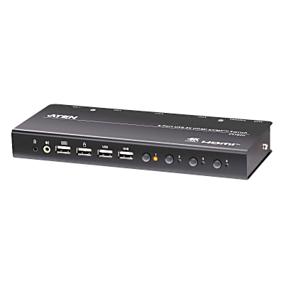 Switch KVMP USB HDMI / 4 Puertos / 4K DCI 60Hz / USB 2.0 / Hotkeys / Video DynaSync / Plug & Play