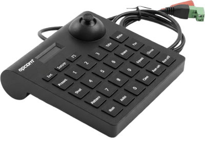 Mini Teclado Controlador PTZ / LCD / Joystick Multidireccional / RS-485 / 12VCC