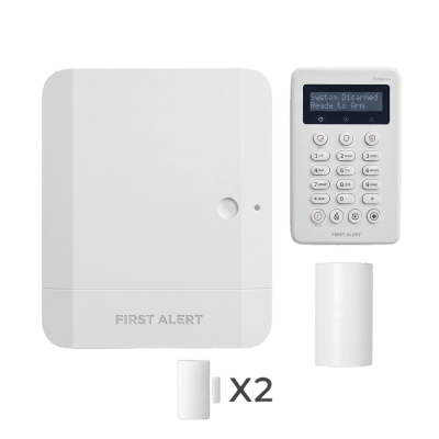 Kit de panel de intrusión híbrido con teclado incluido, 64 zonas (8 cableadas más 56 inalámbricas PROSiX), IP integrado y compatibilidad Total Connect 2.0