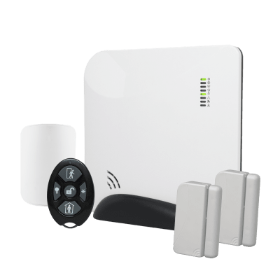 Panel de Alarma Inalámbrico / 96 Zonas / Conectividad Celular y Wi-Fi / 49 Usuarios / Z-Wave / 22.6 x 22.6 x 3.8 cm