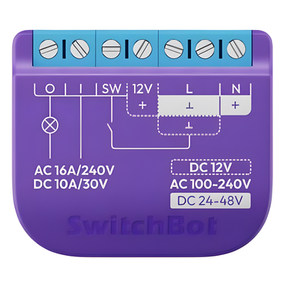 Relevador Inteligente / WiFi+BLE / Salida Contacto Seco / 16A AC / 42x36x16 mm / 138x118x52 pies / Compatible Alexa y Google Home