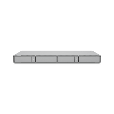 NVR Rack 1U / 4 Bahías Hot-Swap / 10G SFP+ y 2.5GbE / 30 Cámaras 4K / Edge-AI / HDMI Viewport