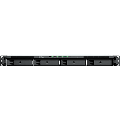 Unidad de Expansión RackStation / 1U 4 Bahías / SATA 3.5" y 2.5" Hot-Swap / Chasis Corto 290 mm (11.4 in) / Expansión en Línea / USB Type-C / Plug & Play / Garantía 3 Años