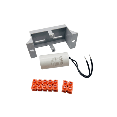 Capacitor de Arranque / 20 µF / 450 VAC / Con Holder / Para Barreras de Acceso Vehicular