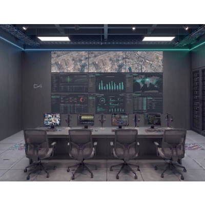 Videowall LCD 3x3 / 9 Pantallas 55" Full HD / Bisel 3.5 mm / Decodificador 16 Salidas HDMI 4K / 256 Canales / Brillo 500 cd/m² / Operación 24/7 / Montaje de Pared