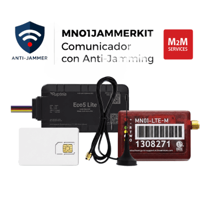 Kit Comunicador Celular LTE-M / Detección Anti-Jammer / 500 MB / 2 Años / Compatible con Paneles TIP/RING