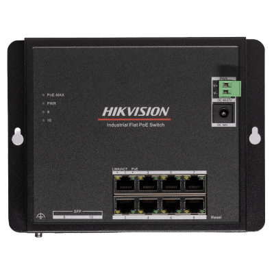 Switch Industrial PoE / 8 Gigabit / 2 SFP / Alcance 300 m (984.3 ft) / 240 W / -40~75°C