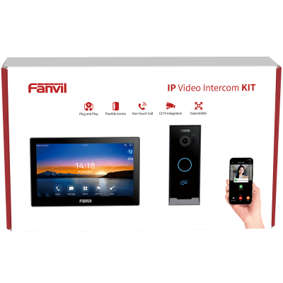 Kit Videoportero IP / Pantalla Táctil 7" HD / Wi-Fi Dual Band / Cámara 2 Megapixel / Visión Nocturna IR / 10,000 Tarjetas RFID / PoE / ONVIF