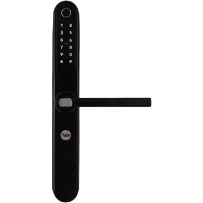 Cerradura Digital / Mecanismo de Embutir / Backset 50 mm / IP66 / 100 Huellas / 300 Accesos / Negro