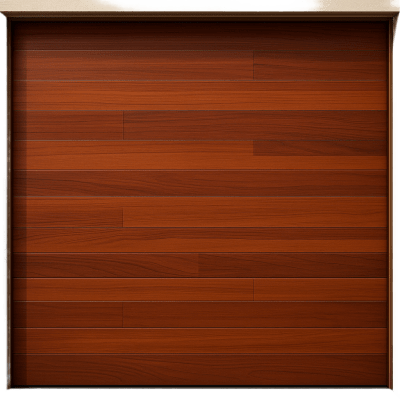 Seccion para puerta de Garage / Acabado laminado PREMIUM / Panel de 21" / Color Cafe / 20 pies Ancho / Estilo Americana.