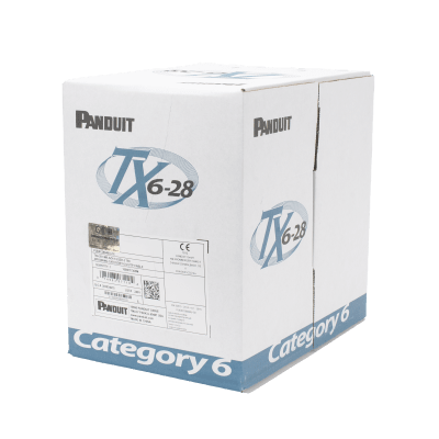 Bobina UTP / Cat 6 / 28 AWG / 305 m (1000 pies) / CM/LSZH / 4 pares / 250 MHz / PoE / 10GBase-T