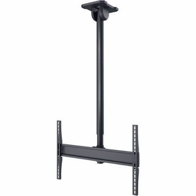 Soporte de Techo Universal / Pantallas 43" a 90"+ / Carga 150 lb (68 kg) / Extensión 39.59" a 63.21" (1006-1606 mm) / Rotación 360° / Inclinación +20°/-5° / Techos Planos