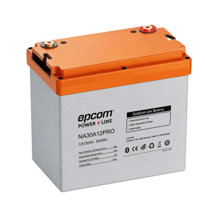 Batería de Iones de Sodio Ciclo Profundo / 12 Vcc 30 Ah / 360 Wh / 4000 Ciclos / Bluetooth / IP65