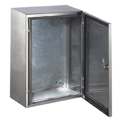 Gabinete de Acero Inoxidable / IP66 / IK10 / 600 x 800 x 200 mm / Carga 80 kg / Placa Interna