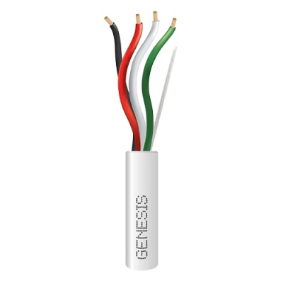 Cable Plenum / 4x14 AWG / CL3P / 305 m (1000 ft) / Blanco / Cobre Sólido / -20°C a 75°C