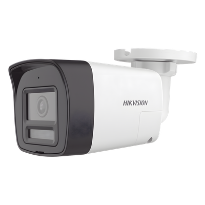 Cámara Bala TURBOHD / 4K 8 Megapixel / Lente 2.8 mm / Ángulo 113° / Dual Light IR 30 m (98.4 ft) + Luz Blanca 20 m (65.6 ft) / Audio Bidireccional / IP67 / dWDR