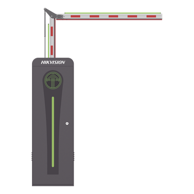 Barrera Vehicular / Brazo Articulado LED 3 m (9.8 ft) / Derecha / Motor Brushless / 360 Ciclos/Hora / Apertura 3 s / Semáforo Rojo-Verde
