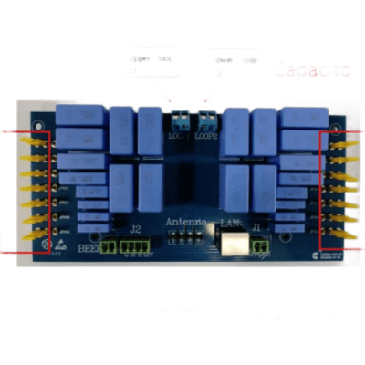 Sistema AM-EAS Serie Standard / Mainboard CAB58 / Frecuencia 58 KHz / Sincronización por Aire / Configuración por Software / Alimentación AC110V o AC220V / Hasta 3 Antenas / Relé Externo para CCTV