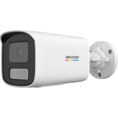 Bala IP / 2 MP / Lente 4 mm / 94° HFOV / IR 50 m + Luz Blanca 50 m / IP67 / PoE / ColorVu