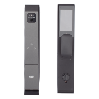 Cerradura Autónoma Inteligente / Autenticación Biométrica Dual de Rostro y Palma / Teclado PIN / Control por APP / Batería Recargable / IP65 / -25°C a 70°C