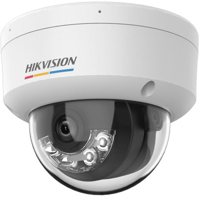 [ColorVu 3.0 + MD 3.0] Domo IP 6 Megapixel / Lente 2.8 mm / 30 mts IR + 30 mts Luz Blanca / Micrófono Integrado / Motion Detection 3.0 / Exterior IP67 / IK08 / dWDR / PoE / Micro SD