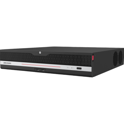 NVR IP / 64 Canales / 32 Megapixel (8K) / AcuSense / ANPR / 8 Bahías HDD / RAID Hot Swap / Dual HDMI 8K