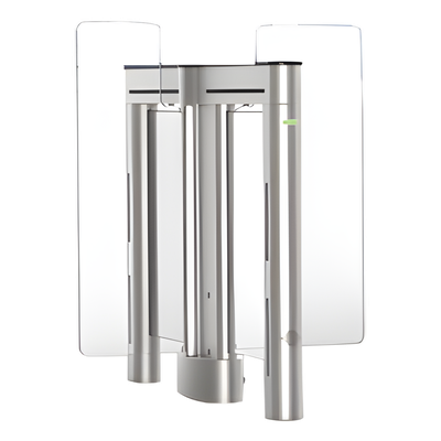 Torniquete Óptico Doble Central / Hojas de Cristal 35" / Serie Supervisor 5000 / 91 kg / 65 W