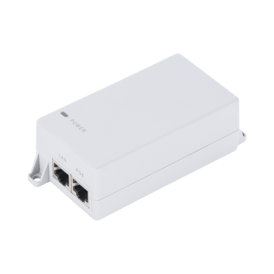 Inyector PoE Pasivo Gigabit de pared para C6x,  de Mimosa, Voltaje de salida  24Vcc. 30 W