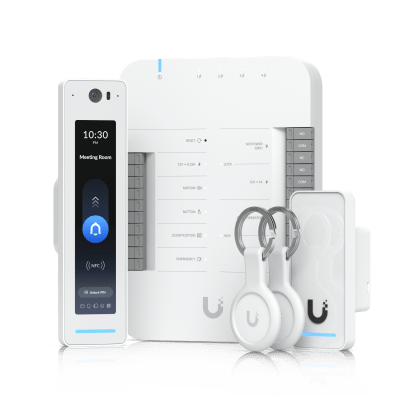 Kit de Control de Acceso / 1 Puerta / 6,000 Usuarios / IP55 / PoE++ / 5 Puertos Gigabit