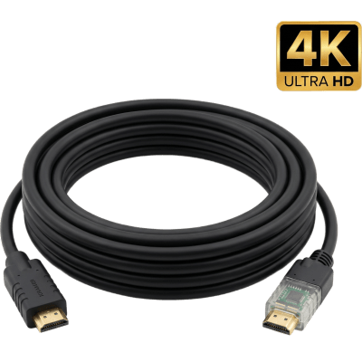 Cable HDMI Activo / 4K@60Hz 4:4:4 / 18 Gbps / 25 m / 82 ft / HDR / Triple Blindaje / K-Lock / UL CL3