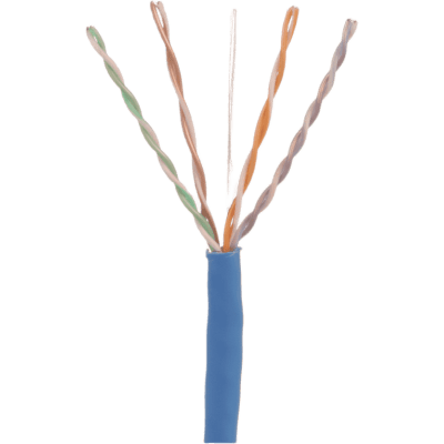 Bobina de Cable UTP 305 Metros (1000 Pies) de Cobre, TX6000™ PanNet, Azul, Categoría 6 (24 AWG), CMP (Plenum), de 4 Pares