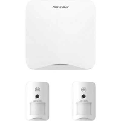 Kit de Alarma Inalámbrico / Wi-Fi 2.4 GHz y GSM 3G/4G / 16 Zonas Configurables / 2 Cámaras PIR con Verificación Visual / Alcance Radio 1200 m / Inmunidad Mascotas 24 kg